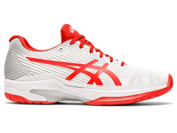 ASICS SHOES | SOLUTION SPEED FF - White/Fiery Red