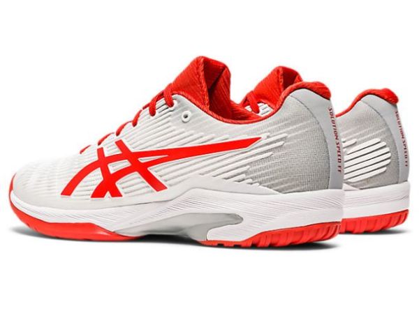 ASICS SHOES | SOLUTION SPEED FF - White/Fiery Red