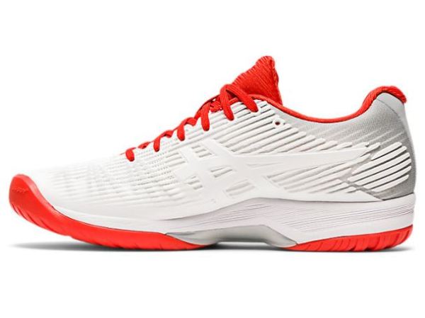 ASICS SHOES | SOLUTION SPEED FF - White/Fiery Red