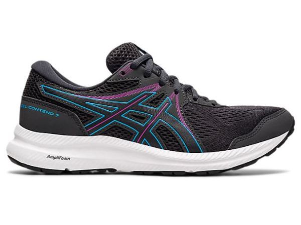 ASICS SHOES | GEL-CONTEND 7 - Graphite Grey/Digital Aqua