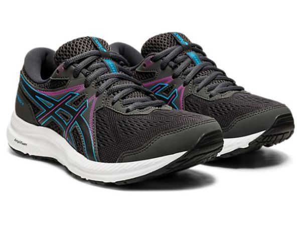 ASICS SHOES | GEL-CONTEND 7 - Graphite Grey/Digital Aqua