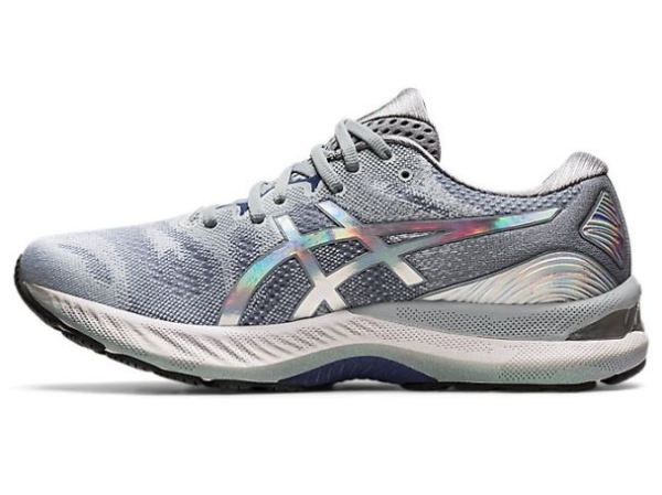 ASICS SHOES | GEL-NIMBUS 23 PLATINUM - Piedmont Grey/White