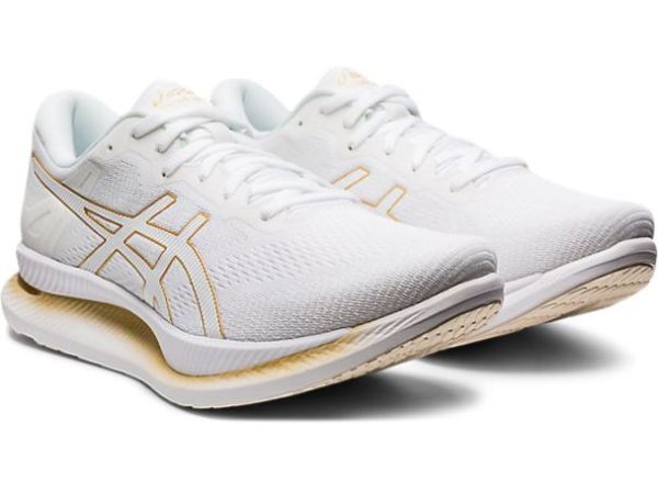 ASICS SHOES | GLIDERIDE - White/Pure Gold