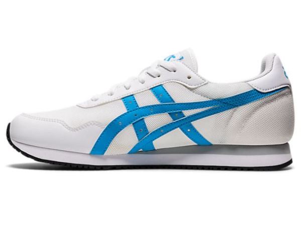 ASICS SHOES | TIGER RUNNER - White/Aizuri Blue