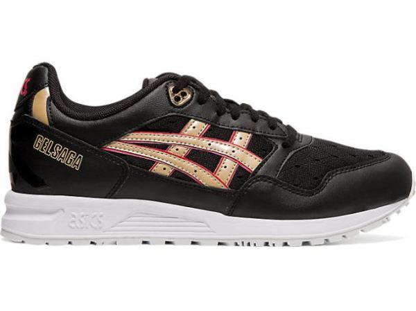 ASICS SHOES | GEL-SAGA - Black/Frosted Almond