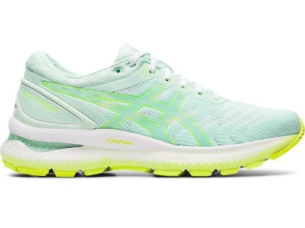 ASICS SHOES | GEL-NIMBUS 22 MODERN TOKYO - Mint Tint/Safety Yellow