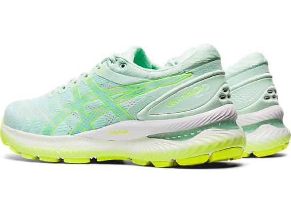 ASICS SHOES | GEL-NIMBUS 22 MODERN TOKYO - Mint Tint/Safety Yellow