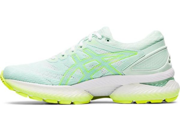 ASICS SHOES | GEL-NIMBUS 22 MODERN TOKYO - Mint Tint/Safety Yellow