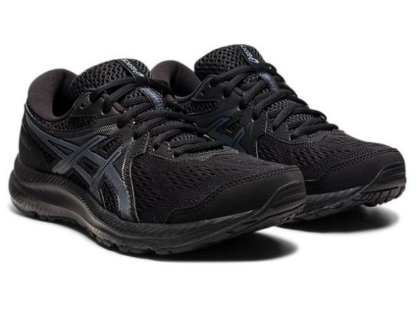 ASICS SHOES | GEL-CONTEND 7 (D) - Black/Carrier Grey