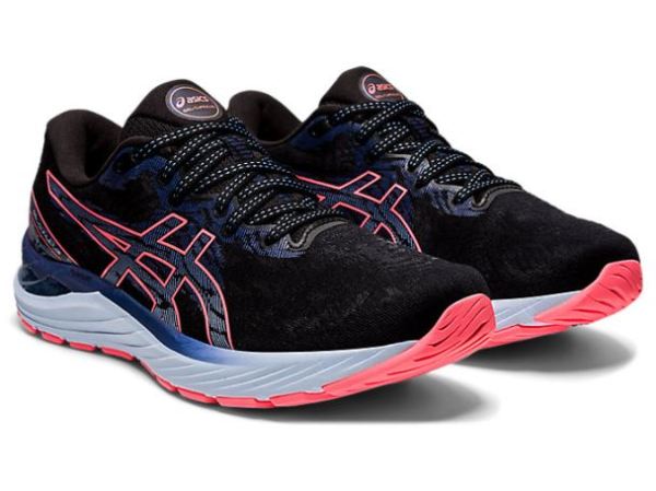 ASICS SHOES | GEL-CUMULUS 23 - Black/Blazing Coral