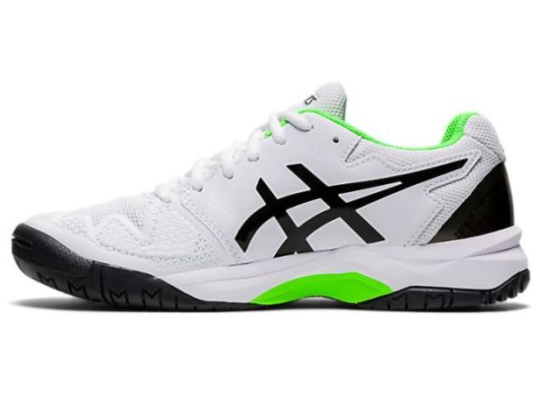 ASICS SHOES | GEL-Resolution 8 GS - White/Green Gecko