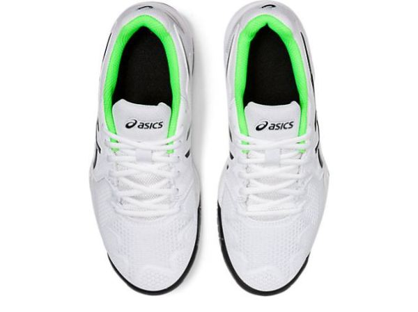 ASICS SHOES | GEL-Resolution 8 GS - White/Green Gecko