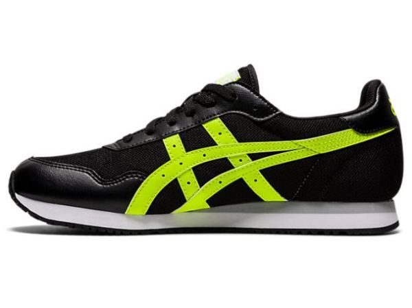 ASICS SHOES | TIGER RUNNER - Black/Hazard Green