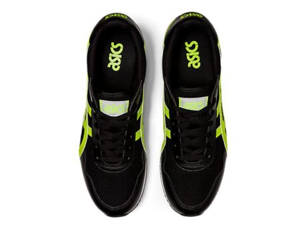 ASICS SHOES | TIGER RUNNER - Black/Hazard Green