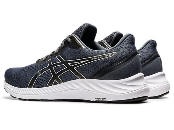 ASICS SHOES | GEL-EXCITE 8 (4E) - Carrier Grey/White