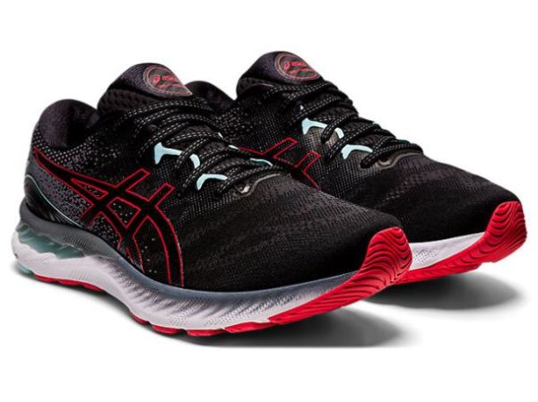 ASICS SHOES | GEL-NIMBUS 23 - Black/Electric Red