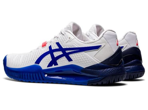 ASICS SHOES | GEL-Resolution 8 - White/Lapis Lazuli Blue