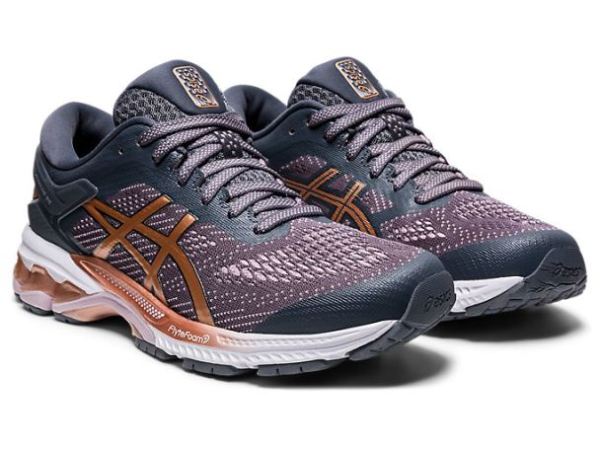 ASICS SHOES | GEL-KAYANO 26 - Metropolis/Rose Gold