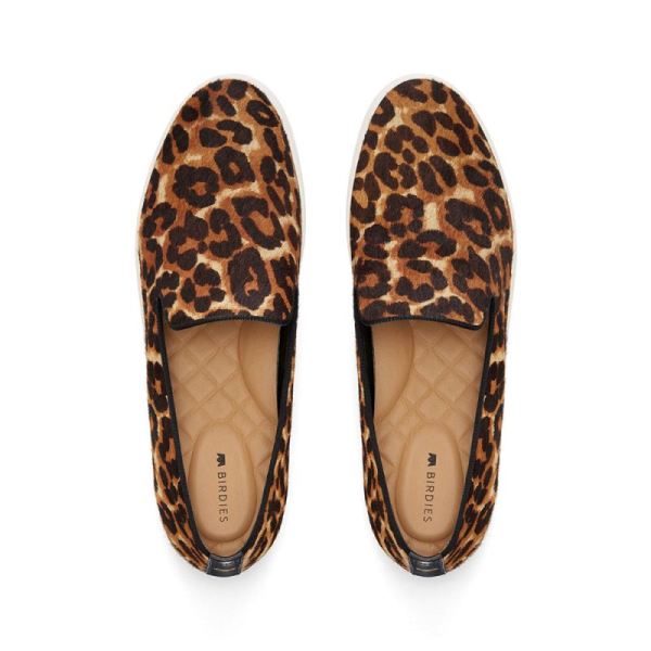 Birdies | The Swift-Leopard Calf Hair Women Shoes-Leopard