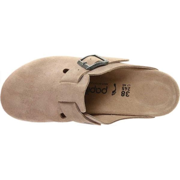 Birkenstock-Women's Fanny Wedge Clog Taupe Suede