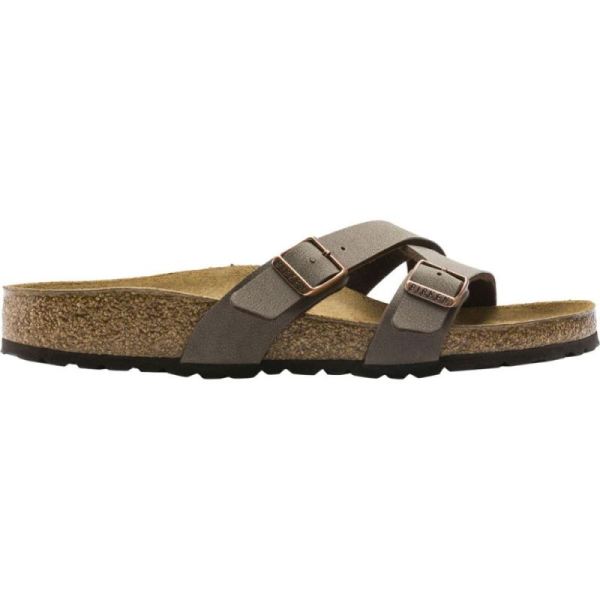 Birkenstock-Women's Yao Two Strap Slide Mocha Birkibuc