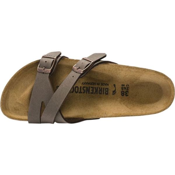 Birkenstock-Women's Yao Two Strap Slide Mocha Birkibuc