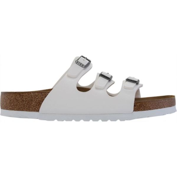 Birkenstock-Women's Florida Birko-Flor White Birko-Flor