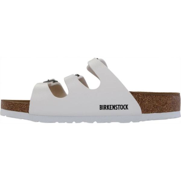 Birkenstock-Women's Florida Birko-Flor White Birko-Flor