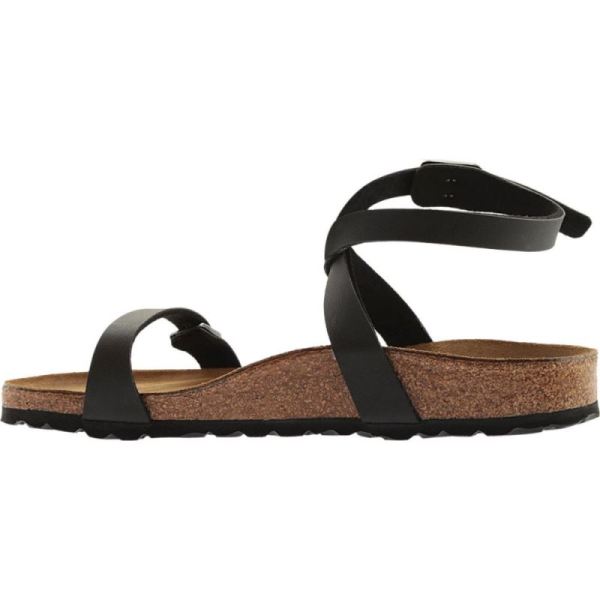 Birkenstock-Women's Daloa Ankle Strap Sandal Black Birko-Flor