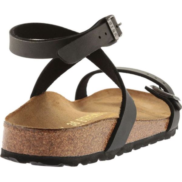 Birkenstock-Women's Daloa Ankle Strap Sandal Black Birko-Flor