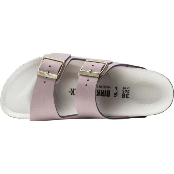 Birkenstock-Women's Arizona Nubuck Slide Lilac Nubuck