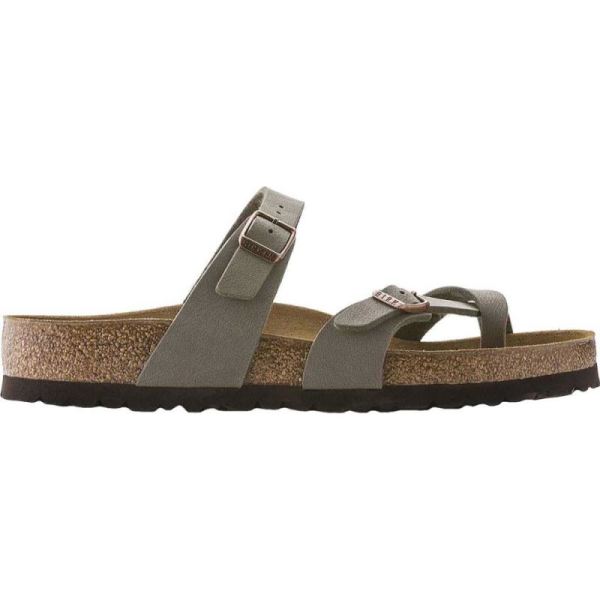 Birkenstock-Women's Mayari Birkibuc Strappy Sandal Stone