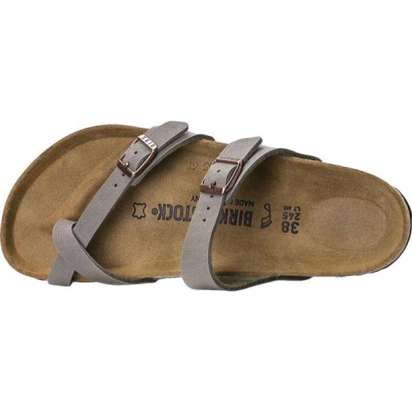 Birkenstock-Women's Mayari Birkibuc Strappy Sandal Stone