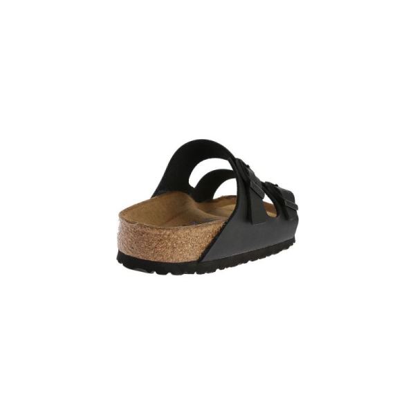 Birkenstock-Men's Arizona Soft Footbed Birko-Flor Slide Black Synthetic Leather