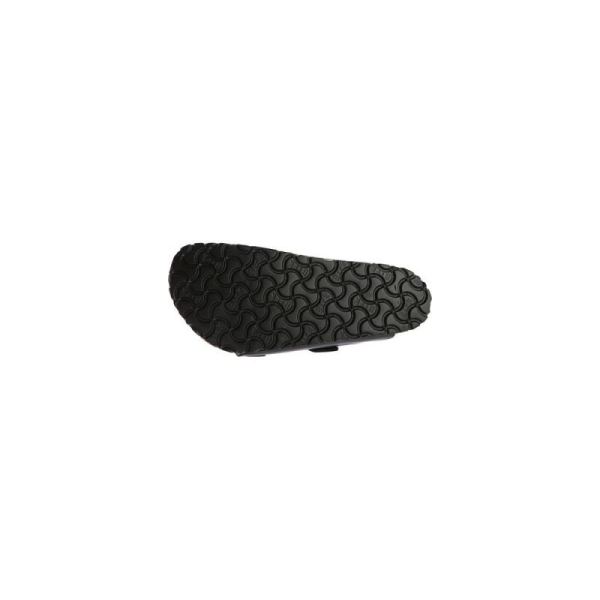 Birkenstock-Men's Arizona Soft Footbed Birko-Flor Slide Black Synthetic Leather