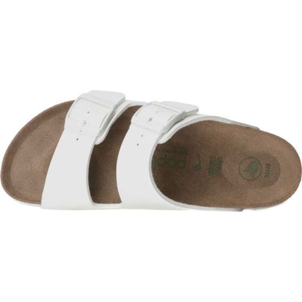 Birkenstock-Women's Arizona Platform Vegan Slide White Birko-Flor