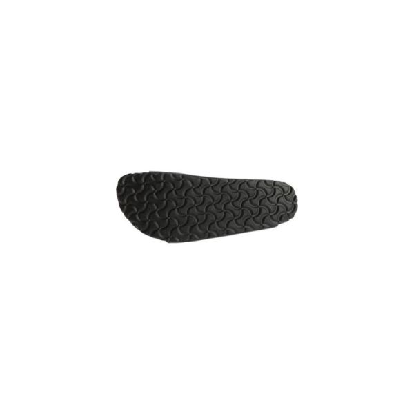 Birkenstock-Men's Arizona Oiled Leather Slide Black Oiled Leather