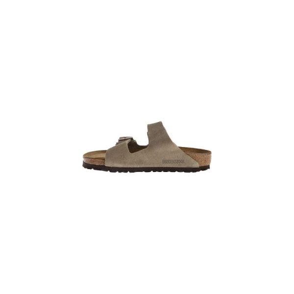 Birkenstock-Women's Arizona Suede Sandal Taupe Suede