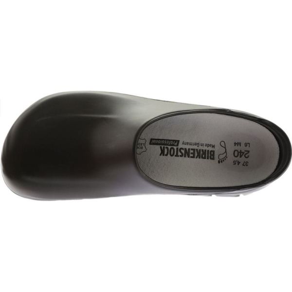 Birkenstock-Women's A 640 Steel Toe Slip On Shoe Black Polyurethane