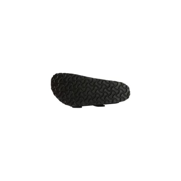 Birkenstock-Men's Arizona Suede with Soft Footbed Slide Black Suede with Soft Footbed