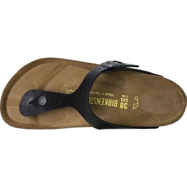 Birkenstock-Women's Gizeh Birko Flor Thong Sandal Licorice