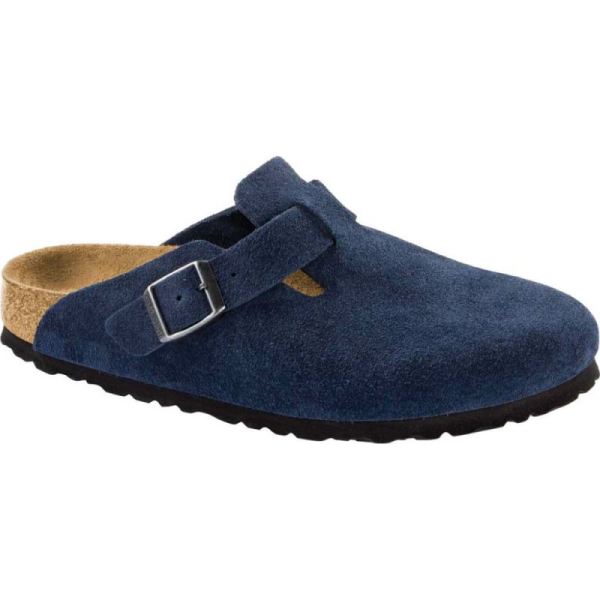 Birkenstock-Women's Boston Suede with Soft Footbed Night Suede