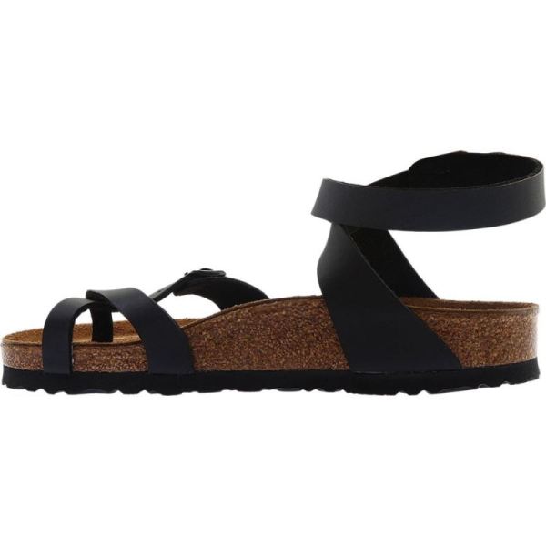 Birkenstock-Women's Yara Toe Loop Sandal Black Birko-Flor