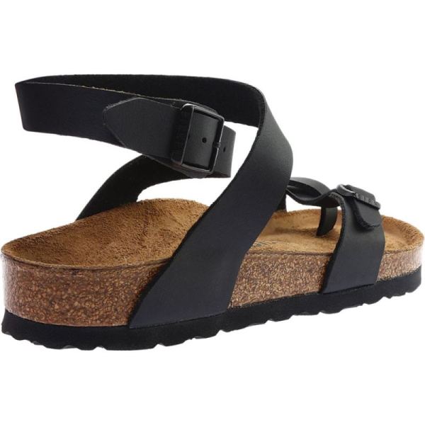 Birkenstock-Women's Yara Toe Loop Sandal Black Birko-Flor