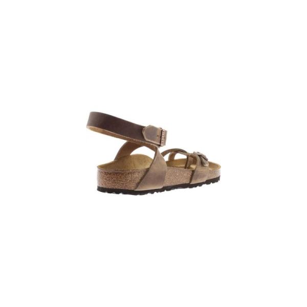 Birkenstock-Women's Yara Oil Leather Toe Loop Sandal Tobacco Oiled