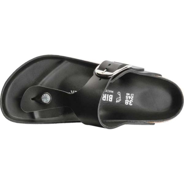 Birkenstock-Women's Gizeh Big Buckle Thong Sandal Black Leather