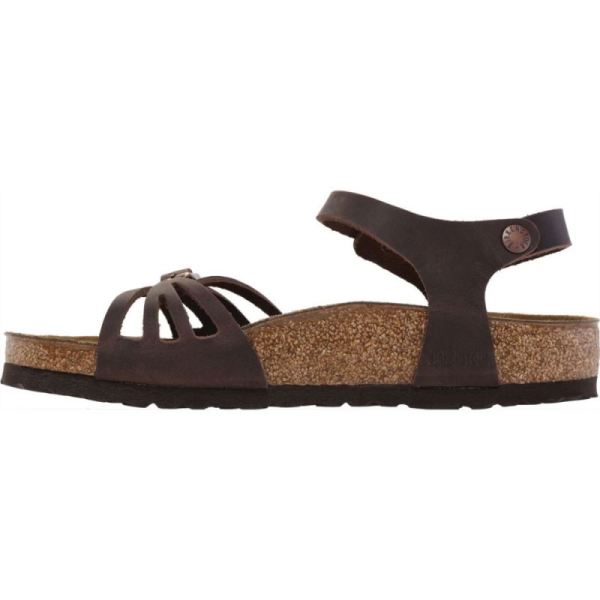 Birkenstock-Women's Bali Ankle Strap Cork Sandal Habana Oiled Leather