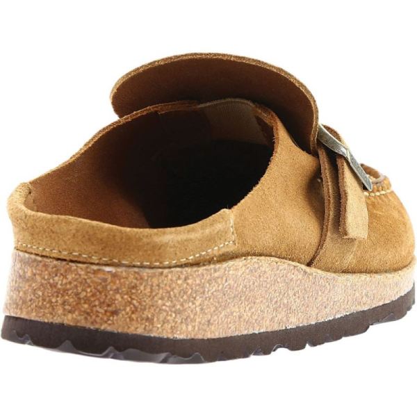 Birkenstock-Women's Buckley Moc Toe Suede Clog Tea Suede