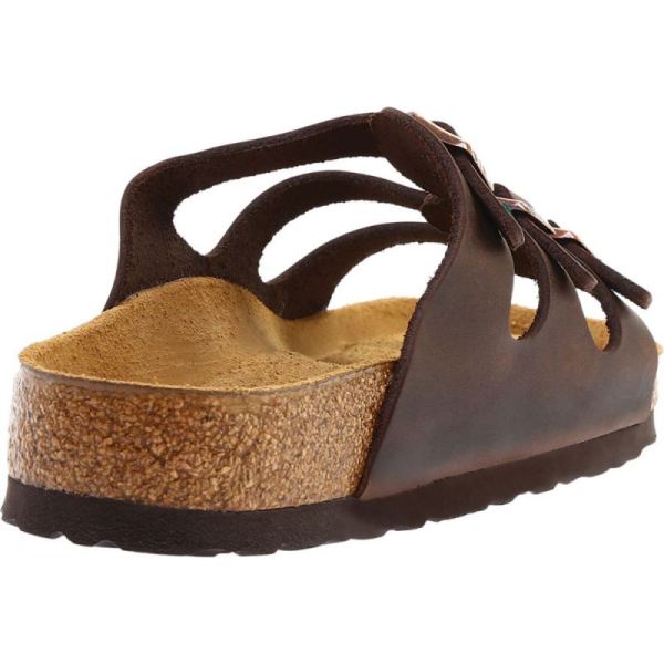 Birkenstock-Women's Florida Oiled Leather with Soft Footbed Habana Oiled Leather