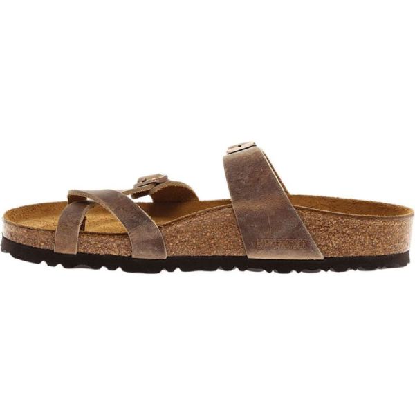 Birkenstock-Women's Mayari Oiled Leather Thong Sandal Tobacco Oiled Leather